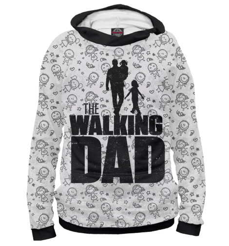 

Худи Print Bar, Белый, Walking Dad