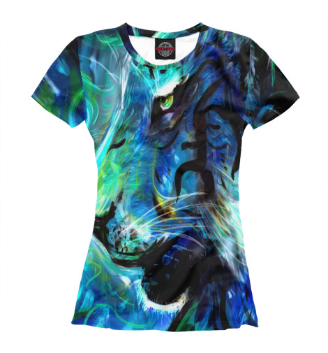 

Футболки Print Bar, Белый, Blue Tiger