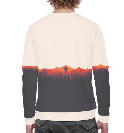 

Свитшоты Print Bar, Белый, Firewatch