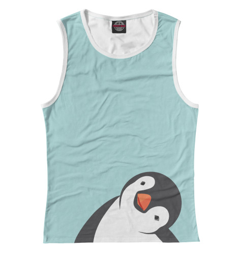 

Майки Print Bar, Белый, Пингвинчик