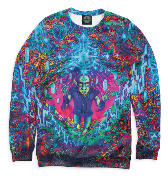 Свитшот для мальчиков с притом Эзотерика цвета Белый Свитшот для мальчиков с изображением Эзотерика цвета Белый