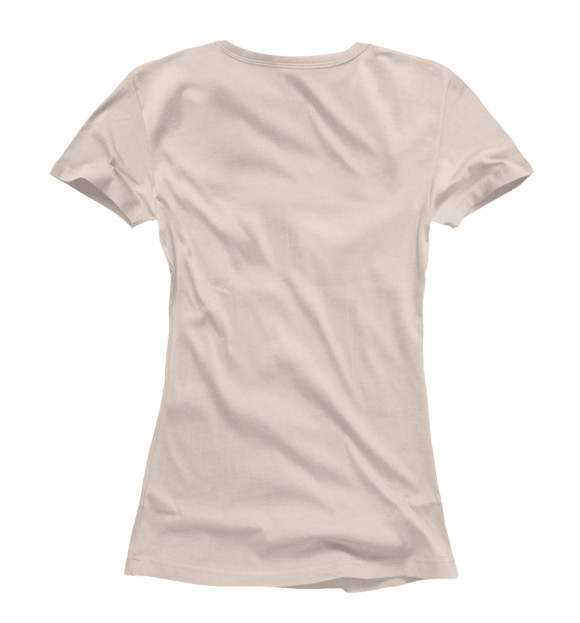 Женская футболка с изображением Я спокойна цвета Белый
