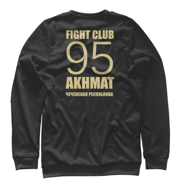 Свитшот для девочек с изображением Akhmat Fight Club цвета Белый