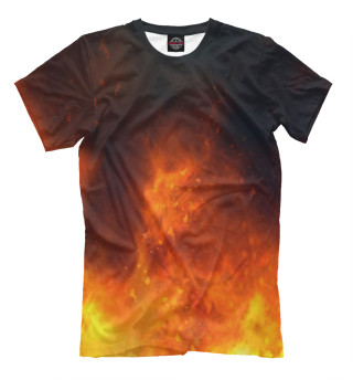 Мужская футболка Пламя