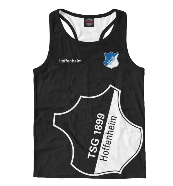 Мужская майка-борцовка с изображением Hoffenheim цвета Белый
