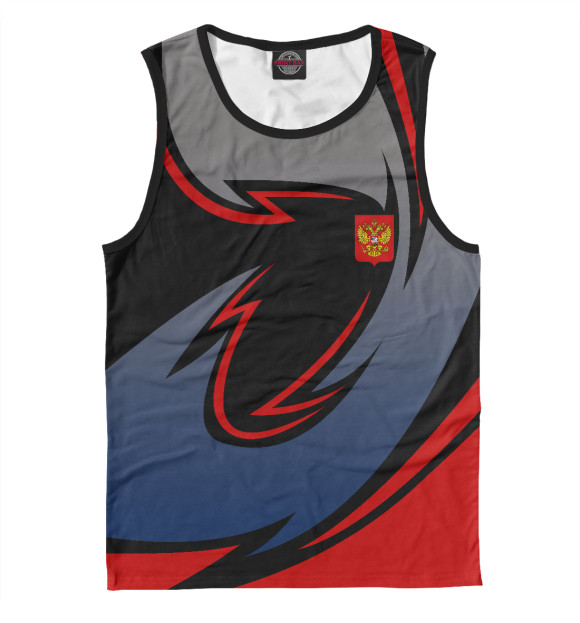 Майка для мальчика с изображением Россия цвета Белый