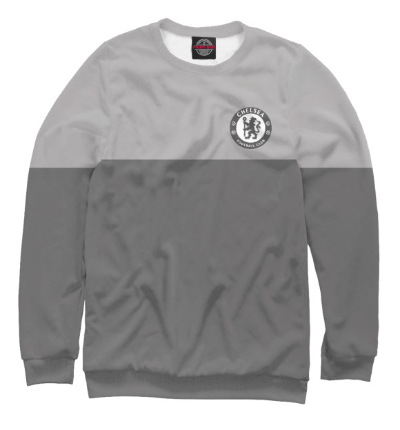 Свитшот для мальчиков с изображением FC Chelsea Grey Collection цвета Белый