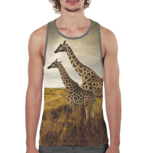 

Майки борцовки Print Bar, Белый, Жирафы на прогулке