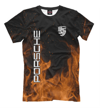 Футболка для мальчиков Porsche yeallow fire