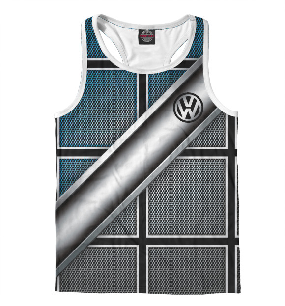 Мужская майка-борцовка с изображением VOLKSWAGEN цвета Белый