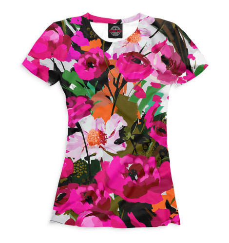 

Футболки Print Bar, Белый, Цветы