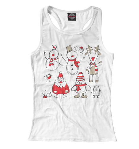 

Майки борцовки Print Bar, Белый, Новый Год