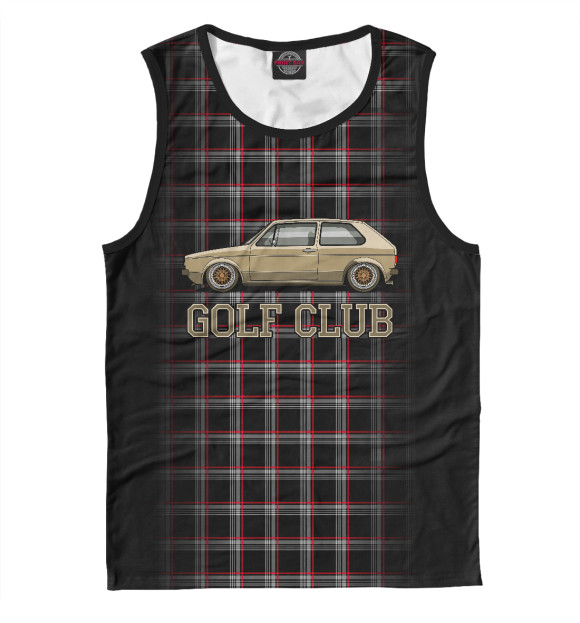 Майка для мальчика с изображением Golf club цвета Белый