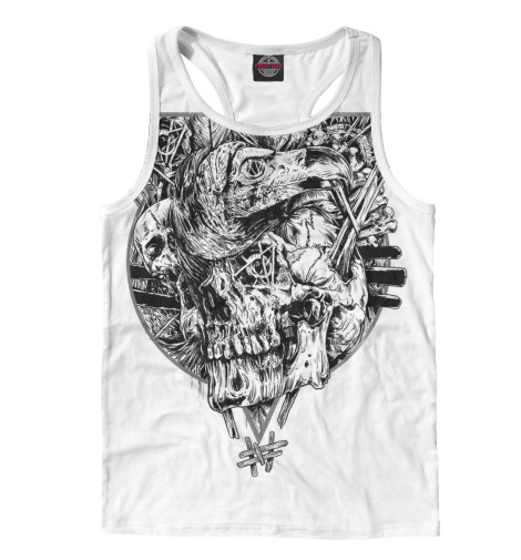 

Майки борцовки Print Bar, Белый, Череп