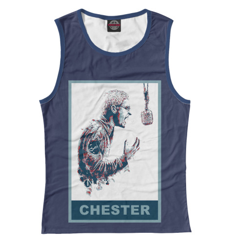 

Майки Print Bar, Белый, Chester - Linkin Park