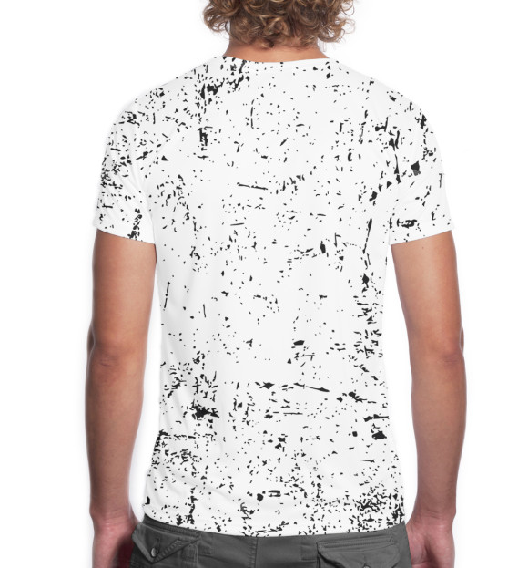 Мужская футболка с изображением Отбросы цвета Белый