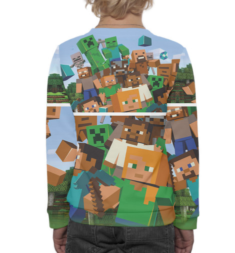 

Свитшоты Print Bar, Белый, Minecraft