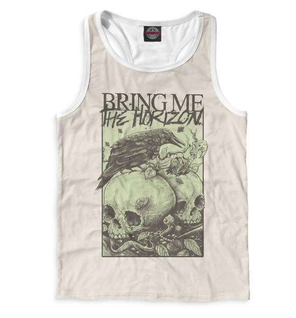 Мужская майка-борцовка с изображением Bring Me The Horizon цвета Белый