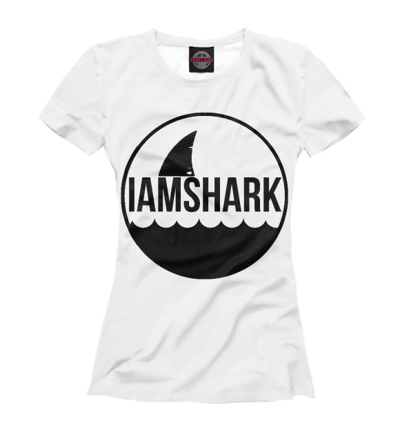 Футболка для девочек с изображением Shark цвета Белый