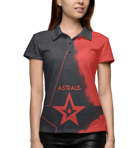 

Поло Print Bar, Белый, Astralis