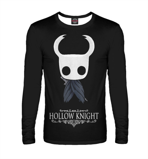 Мужской лонгслив с изображением Hollow Knight цвета Белый