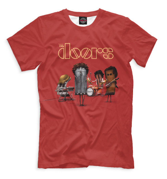 Мужская футболка с изображением The Doors цвета Светло-коричневый