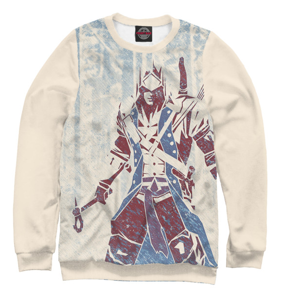 Свитшот для мальчиков с изображением Assassin's Creed цвета Белый