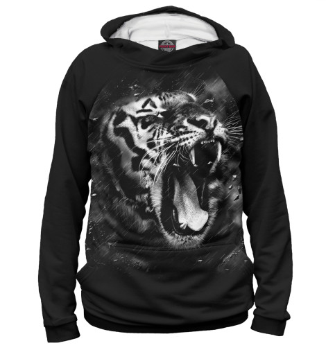 

Худи Print Bar, Белый, Тигр