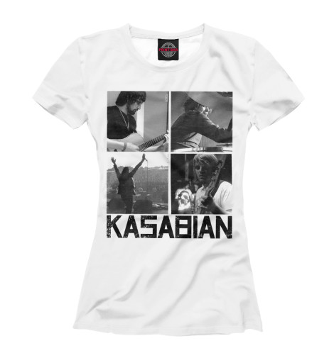 

Футболки Print Bar, Белый, Kasabian