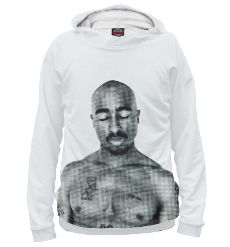 

Худи Print Bar, Белый, Тупак Шакур