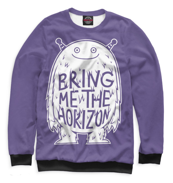 Свитшот для девочек с изображением Bring Me The Horizon цвета Белый