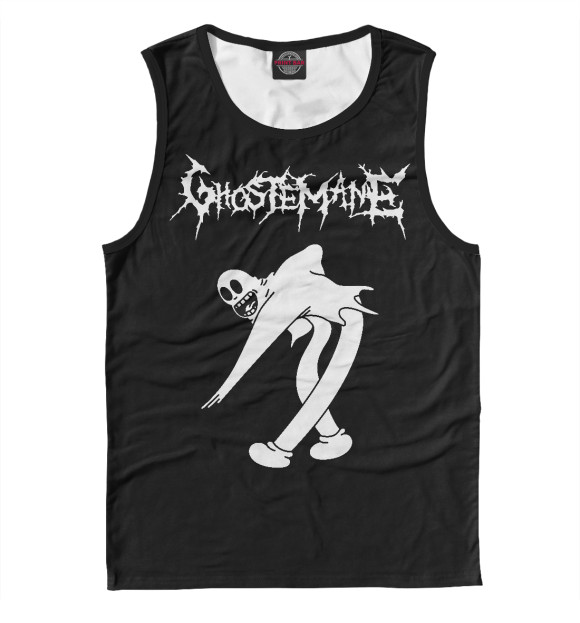 Майка для мальчика с притом Ghostemane цвета Белый Майка для мальчика с изображением Ghostemane цвета Белый