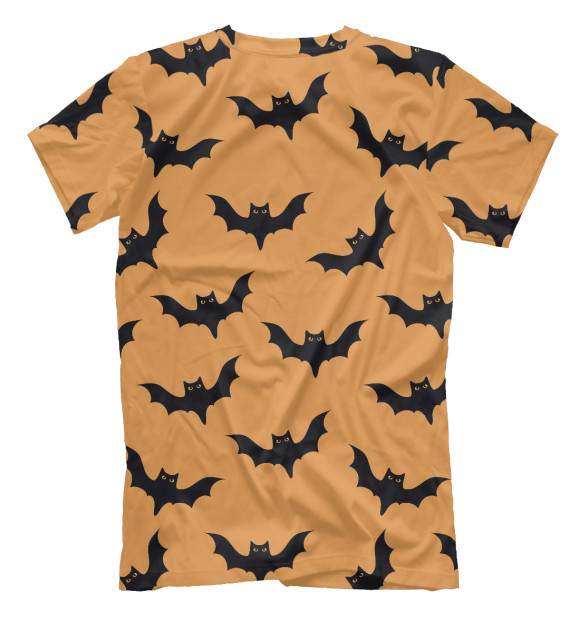 Мужская футболка с изображением Happy halloween цвета Белый