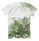 Мужская футболка ECO Friendly на фоне красивых растений