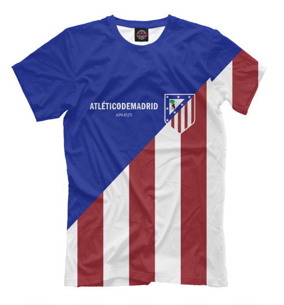 Мужская футболка с изображением Atletico Madrid цвета Молочно-белый