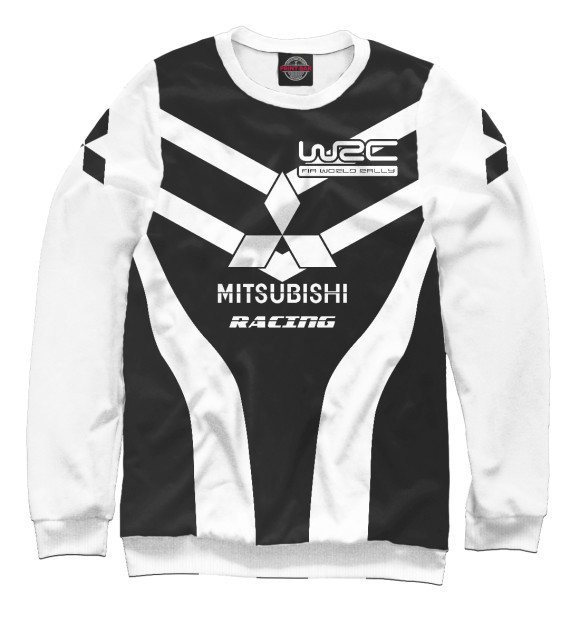 Свитшот для мальчиков с изображением Mitsubishi цвета Белый