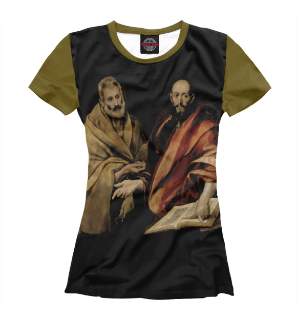 Футболка для девочек с изображением Философы цвета Белый