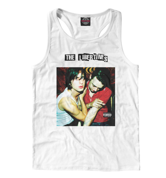 Мужская майка-борцовка с изображением Libertines цвета Белый