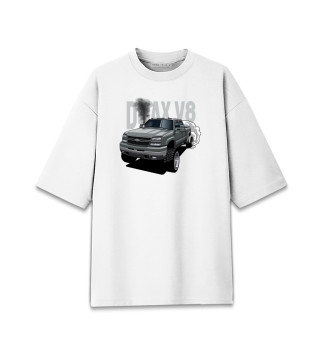 Женская футболка оверсайз Chevrolet Silverado
