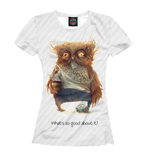 

Футболки Print Bar, Белый, Недоброе Утро