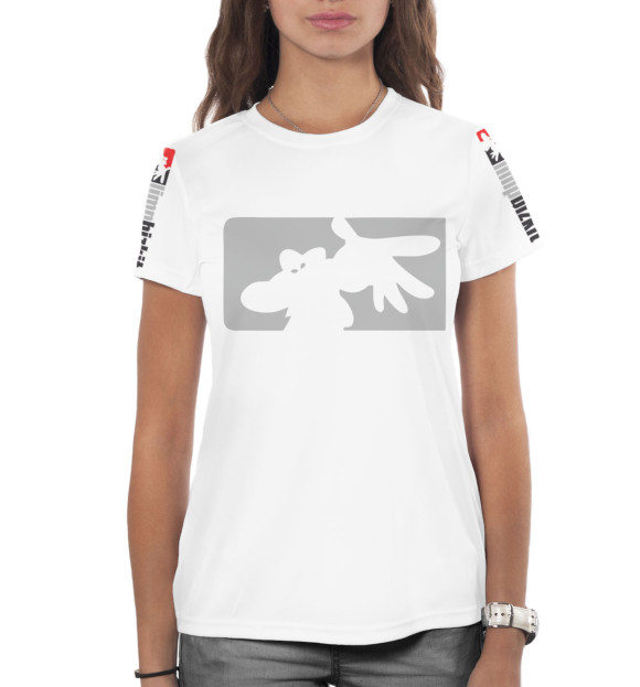 Женская футболка с изображением Limp Bizkit цвета Белый