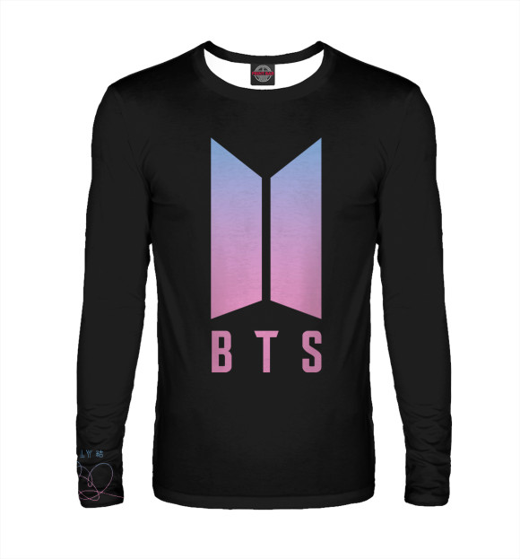 Мужской лонгслив с изображением BTS Jimin цвета Белый