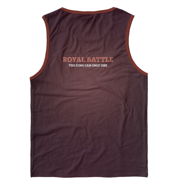 Мужская майка с изображением Royal Battle цвета Белый
