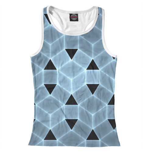 

Майки борцовки Print Bar, Белый, Blue cube