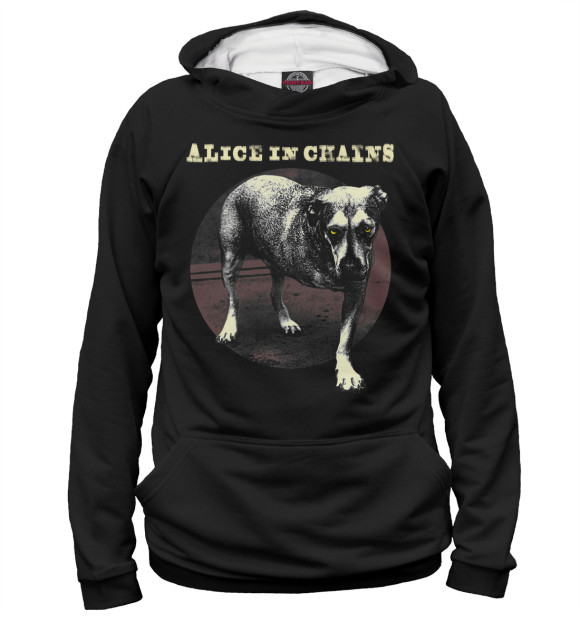 Женское худи с изображением Alice In Chains цвета Белый