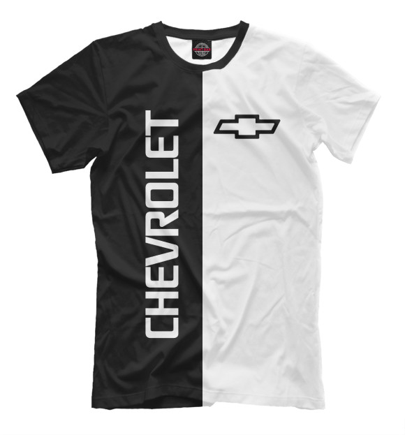 Футболка для мальчиков с изображением Chevrolet цвета Белый