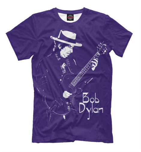 

Футболки Print Bar, Фиолетовый, Bob Dylan