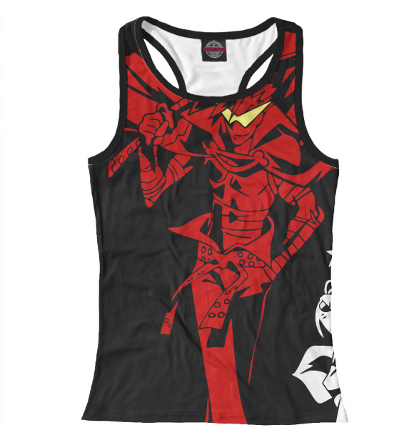 Женская майка-борцовка с изображением Гуррен Лаганн трио цвета Белый