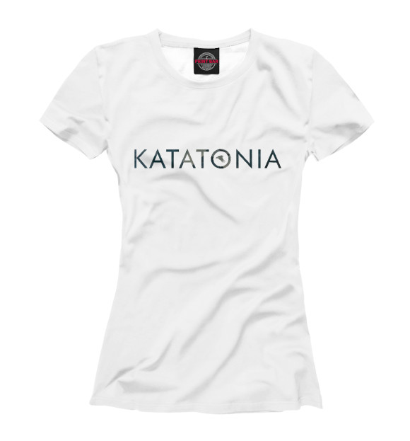 Женская футболка с изображением Katatonia цвета Белый