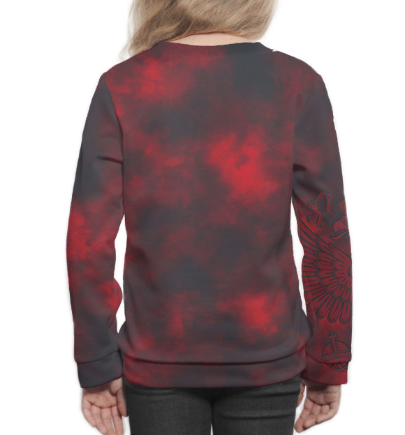 Свитшот для девочек с изображением Дзюдо цвета Белый